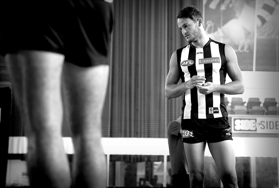 AFL 2016 Media - Collingwood Team Photo Day James Aish admits speculation about his future affected his second season in Brisbane - ${keywords}